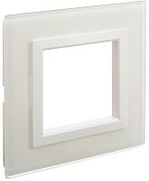 Рамка универсальная DKC Avanti 1-м. стекло белый картинка